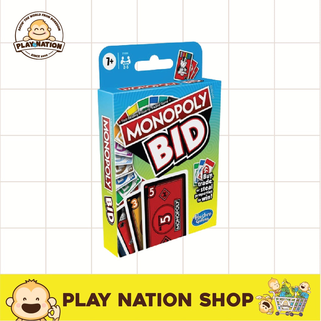 Hasbro Gaming - Monopoly Bid Card Game