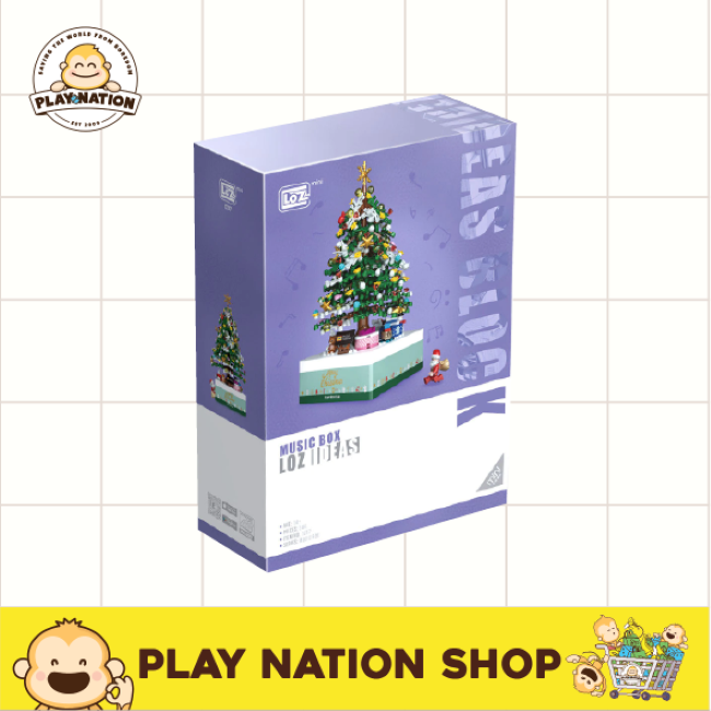Mini Blocks - Christmas Tree Music Box (1237)